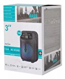 GTS-1349 Rgb Ledli Bluetooth Hoparlör Usb-Tf-Fm Radyo Mavi