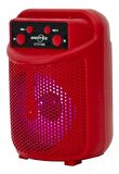 GTS-1349 Rgb Ledli Bluetooth Hoparlör Usb-Tf-Fm Radyo Kırmızı