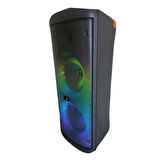 KTS-1626 Mikrofonlu Kumandalı Rgb Ledli Bluetooth Hoparlör Usb-Tf-Fm Radyo Siyah