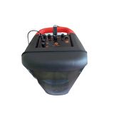 KTS-1626 Mikrofonlu Kumandalı Rgb Ledli Bluetooth Hoparlör Usb-Tf-Fm Radyo Siyah