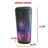 KTS-1626 Mikrofonlu Kumandalı Rgb Ledli Bluetooth Hoparlör Usb-Tf-Fm Radyo Siyah