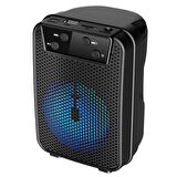 GTS-1345 Rgb Ledli Bluetooth Hoparlör Usb-Tf-Fm Radyo