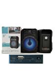 GTS-1346 Rgb Ledli Bluetooth Hoparlör Usb-Tf-Fm Radyo