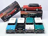 Torima WS-1955 Klasik Araba Usb-Tf-Fm Radyo Bluetooth Hoparlör Kırmızı