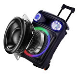 Torima BTS-1785 Siyah RGB Ledli Dahili Mikrofon Bluetooth Hoparlör