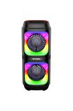 Torima D19 Siyah Wireless TWS RGB Renkli Bluetooth Hoparlör