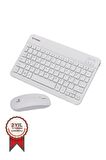 TORİMA Beyaz TMK-04 Kablosuz Klavye Ve Mouse Seti