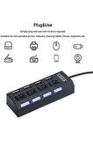 Torima Siyah YD-76 USB 2.0 4 Portlu Bilgisayar Adaptörü