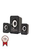 TORİMA D23 Siyah Bluetooth Hoparlör 3.5mm Jack Kablolu Bilgisayar Hoparlörü