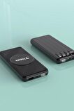 Torima TRM-1014 Siyah 10.000mAh Wirelles Dijital Göstergeli Hızlı Şarjlı Powerbank