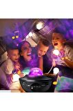 Torima LW-34 Siyah Starry Led Lazer Projektör Bluetooth Müzik Hoparlör Uzaktan Kumandalı Gece Lambası