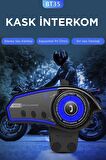 Torima BT-35 Siyah 5.0 Bluetooth Motosiklet Kulaklığı Intercom Siyah Motorsiklet Kulaklık