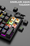 TK-05 Kablolu Mekanik Blue Switch Rgb Işıklı Gaming Klavye Siyah