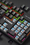 TK-05 Kablolu Mekanik Blue Switch Rgb Işıklı Gaming Klavye Siyah