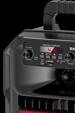 Torima D25 Siyah RGB Işıklı Mikrofonlu Kumandalı USB/TF/FM/MIC/BT Bluetooth Hoparlör