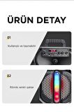 Torima D26 Siyah RGB Işıklı Mikrofonlu Kumandalı USB/TF/FM/MIC/BT Bluetooth Hoparlör