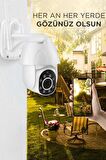 Torima CMR-12 Beyaz 360° Görüş Hareketli Wi-Fi Akıllı IP Güvenlik Kamerası