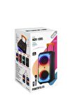 TORİMA NDR-1095 Siyah Taşınabilir Büyük Boy Rgb Bluetooth Mikrofonlu Parti Hoparlör