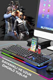 Torima TMK-06 Gaming Rgb Işıklı Kablolu Q Klavye ve Mouse Seti Siyah