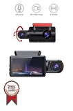 Torima TA-03 Siyah 1296p Araç içi 2 Kameralı Lcd Ekranlı Gece Görüşlü , G-sensör , Yol Kayıt Araç Kamerası