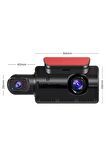 Torima TA-03 Siyah 1296p Araç içi 2 Kameralı Lcd Ekranlı Gece Görüşlü , G-sensör , Yol Kayıt Araç Kamerası
