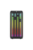 Torima KTS-1911 Siyah Mikrofonlu Kumandalı RGB Ledli Taşınabilir Bluetooth Hoparlör Parti Speaker