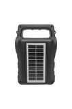 Torima KTS-1706 Siyah Taşınabilir Güneş Enerjili Fenerli Bluetooth Hoparlör