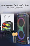 Torima BTS-1993 Siyah RGB Ledli Mikrofonlu Kumandalı Bluetooth Hoparlör Parti Speaker