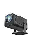 Torima  HY320 Siyah Taşınabilir Sinema Projektörü 4K 1080P Ev Sineması Bluetooth Android Akıllı Projeksiyon Wifi