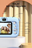 Torima CMR-16 Mavi Mini 1080p Hd Çocuk Kamera Dijital Fotoğraf Makinesi 2.0 Inç Ekran 5 Adet Oyun