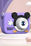 Torima CMR-16 Mor Mini 1080p Hd Çocuk Kamera Dijital Fotoğraf Makinesi 2.0 Inç Ekran 5 Adet Oyun
