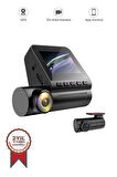 Torima TA-07 Ön 4K ve Arka 1080P Kameralı 4in1 Gece Görüşlü,GPS,WİFİ,Park Modu,Geri Görüş Araç Kamerası