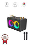 Torima M4403 Siyah Taşınabilir Karaoke Mikrofonlu Bluetooth Hoparlör