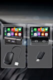 TORİMA X8 Mini Kablosuz Carplay Usb ve Type-c Uyumlu Araç Multimedya Dönüştürücü Adaptörü