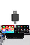 TORİMA TAB06 Mini 2in1 Kablosuz Carplay Usb ve Type-c Uyumlu Araç Multimedya Dönüştürücü Adaptörü