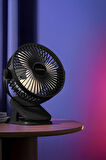 Torima F-15 Siyah Mini Fan Vantilatör I Asma Apartlı, 800 mAh Şarjlı, Type-C Girişli, Taşınabilir Fan 