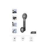 JX-057 Siyah Güçlü Manyetik 360° Dönebilen, Esnek, Yapışkan Tabanlı, Sarsıntı Önleyici Araç Içi Telefon Tutucu