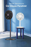 Torima SF-01 Siyah Ayarlanabilir Ayaklı 14'' İnc 45W 3 Kademeli 7 Pervaneli Vantilatör Fan