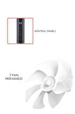 Torima SF-02 Siyah Ayaklı 16'' İnc 60W 3 Kademe 7 Pervaneli Kumandalı Diğital Ekranlı Vantilatör Fan
