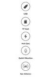 TORİMA G17 Siyah 18W Hızlı Şarjlı Bluetooth Transmitter Araç Şarj Cihazı – USB, TF Kart, FM, Mikrofon Destekli