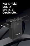 Torima TRM-1017 Siyah 10000 mAh Type-C Giriş ve Çıkışlı Taşınabilir 22,5 W Hızlı Şarj Dijital Göstergeli Powerbank