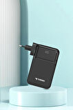 Torima TRM-1027 Siyah 20000 mAh Type-C + Lightning + USB  Taşınabilir 22,5 W Hızlı Şarj Dijital Göstergeli Powerbank
