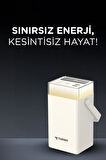 Torima TRM-1061 Beyaz 60.000 mAh Type-C + Lightning + USB  Taşınabilir 22,5 W Hızlı Şarj Dijital Göstergeli RGB Led Işıklı Powerbank