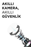 Torima CMR30 Beyaz Şarjlı Duvar Lambası Görünümlü Dış Mekan Kamerası Akıllı IP Güneş Enerjili Kamera