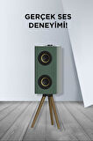 Torima D67 Yeşil Kablosuz Hoparlör 24W Çift Sürücü, 3000mAh Batarya, Taşınabilir Ayaklı Speaker