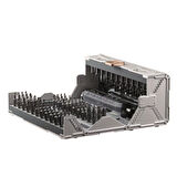 Torima TTS-06 Gri Manyetik Elektrikli Tornavida Seti 162 Parça LED Ekranlı Alüminyum Kasa