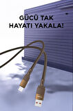 Torima U18 Kahverengi USB İle Lightning Şarj ve Data Kablosu