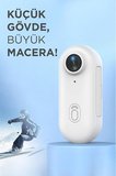 Torima CMR34 Aksiyon Kamerası 1080 P Manyetik Giyilebilir Geniş Açılı Klips Tasarımlı Kamera Beyaz