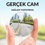 Gerçek Cam Kör Nokta Aynası Park Aynası 360 Derece 3m Foam Yapıştırıcılı Hareketli 2 Adet