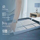 Cuty Home Ev Tekstil Ekose Desen Beyaz Valiz Organizer -7 Li Set